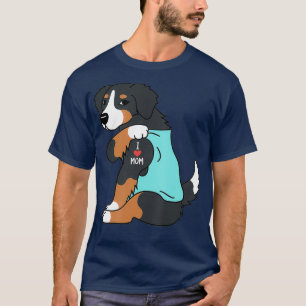I Kärlek Mamma Tattoo Bernese Mountain Hund Funny  T Shirt