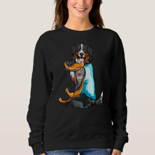 I Kärlek Mamma Tattoo Bernese Mountain Mamma Hund T Shirt