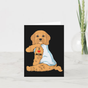 I Kärlek Mamma Tattoo Cavoodle Mamma Hund älskare Kort