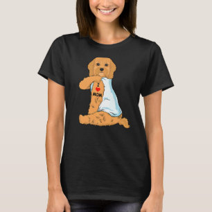 I Kärlek Mamma Tattoo Cavoodle Mamma Hund Kvinnor T Shirt
