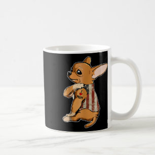 I Kärlek Mamma Tattoo Chihuahua Hund tröja America Kaffemugg