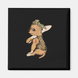 I Kärlek Mamma Tattoo Funny Chihuahua Hund med Ban Magnet