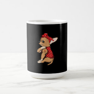 I Kärlek Mamma Tattoo Funny Chihuahua Hund Wed Ba Kaffemugg