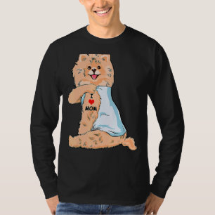 I Kärlek Mamma Tattoo German Spitz Mamma Hund Mor T Shirt