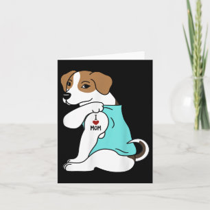 I Kärlek Mamma Tattoo Jack Russell Terrier Mors da Kort
