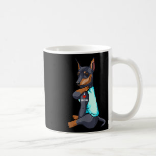I Kärlek Mamma Tattoo Miniature Pinscher Mamma Hun Kaffemugg