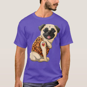 I Kärlek Mamma Tattoo Pug Hund älskare Women Gifts T Shirt