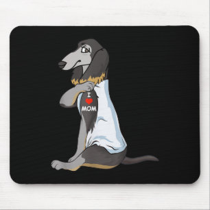 I Kärlek Mamma Tattoo Saluki Mamma Hund älskare Kv Musmatta