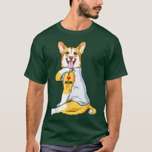 I Kärlek Mamma Tattoo Welsh Corgi Mamma Hund älska T Shirt