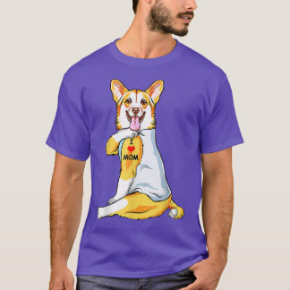 I Kärlek Mamma Tattoo Welsh Corgi Mamma Hund älska T Shirt