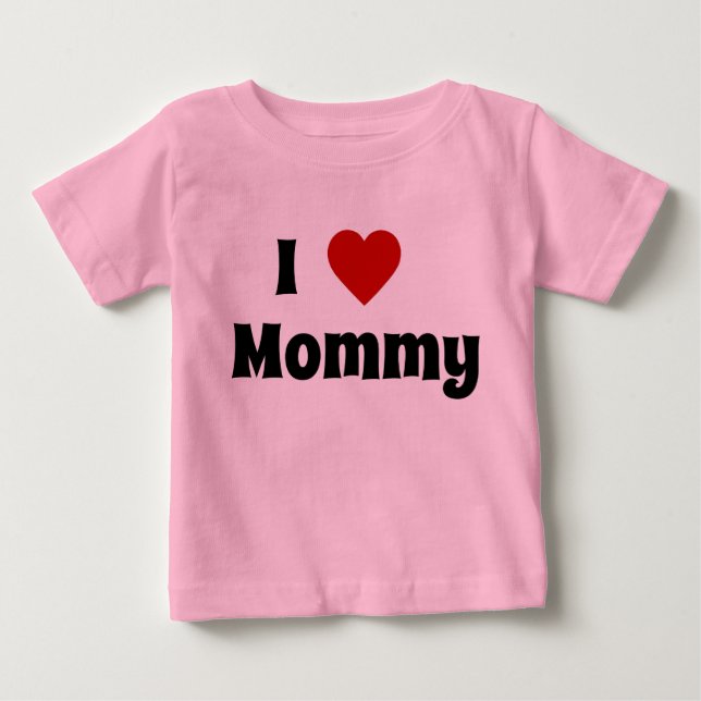 I kärlek mamma tshirt t shirt (Framsida)