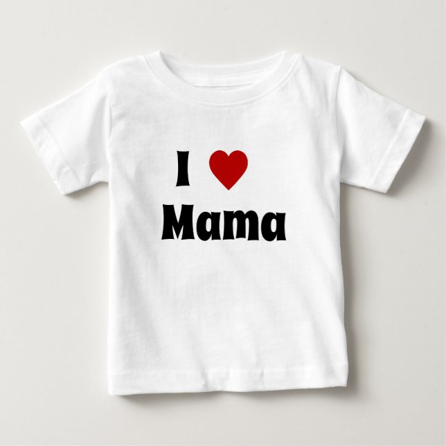 I kärlek mamma tshirt t shirt (Framsida)