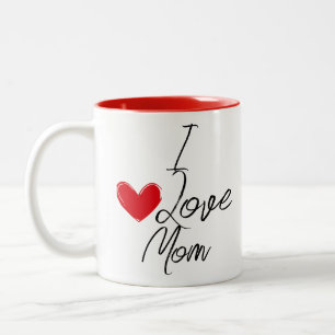 I KÄRLEK MAMMA Två-Tonad MUGG