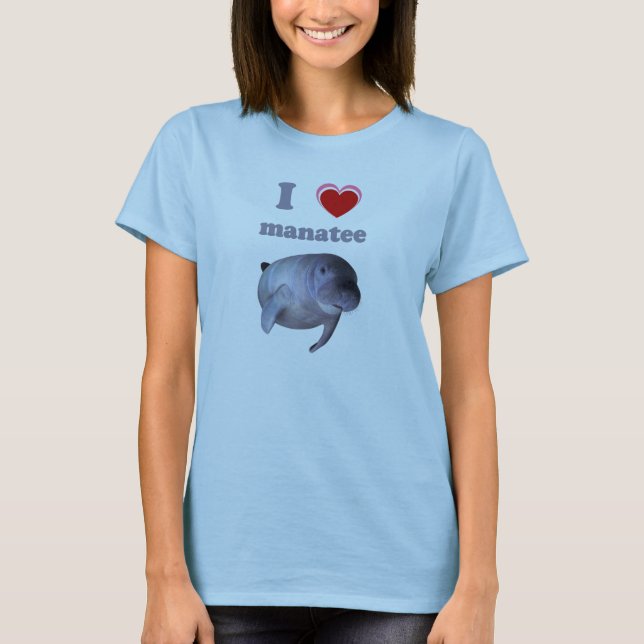 I Kärlek Manatee Tröja (Framsida)