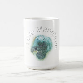 I Kärlek Manatees Coffee Mugg
