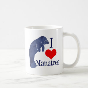 I Kärlek Manatees Kaffemugg