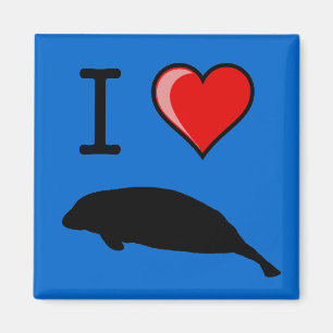 I Kärlek Manatees Magnet