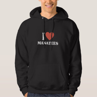 I Kärlek Manatees Manatee Florida Sea Cow Hoodie