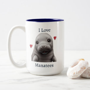 I Kärlek Manatees Mugg