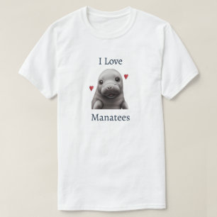 I Kärlek Manatees T-Shirt