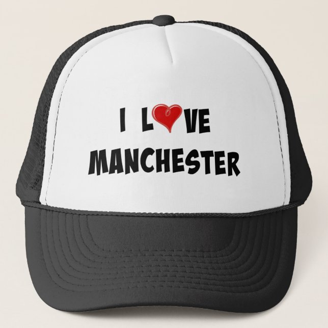 I Kärlek Manchester Truckerkeps (Framsida)