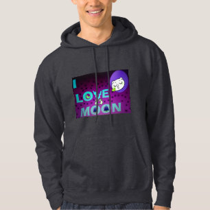 "I Kärlek Måne" - En sfärisk konsthjälp Hoodie