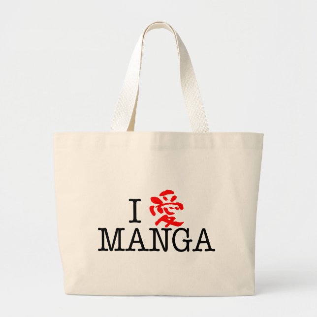 I Kärlek Manga Jumbo Tygkasse (Framsidan)