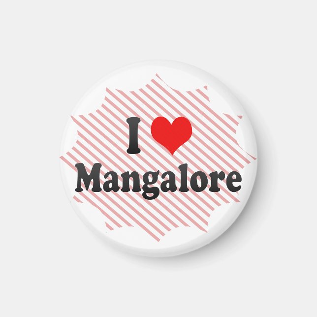 I Kärlek Mangalore, Indien Magnet (Framsidan)