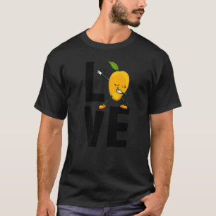 I Kärlek Mango Sweet Dabbing Funny Mango Fruit Kär T Shirt