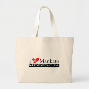 I Kärlek Mankato Minnesota Jumbo Tygkasse