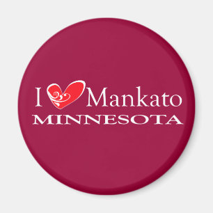 I Kärlek Mankato Minnesota Magnet
