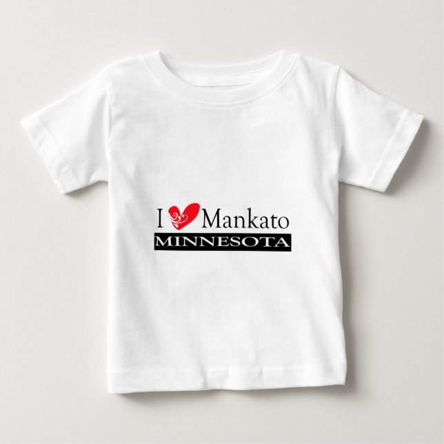 I Kärlek Mankato Minnesota T Shirt (Framsida)