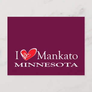 I Kärlek Mankato Minnesota Vykort