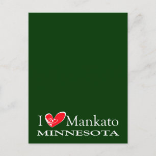 I Kärlek Mankato Minnesota Vykort