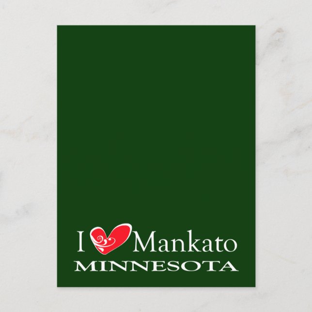 I Kärlek Mankato Minnesota Vykort (Framsida)