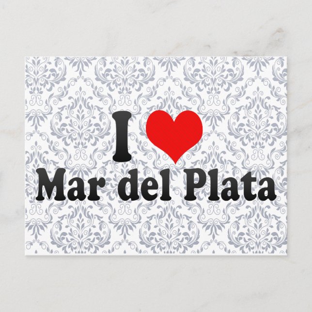 I Kärlek Mar del Plata, Argentina Vykort (Framsida)
