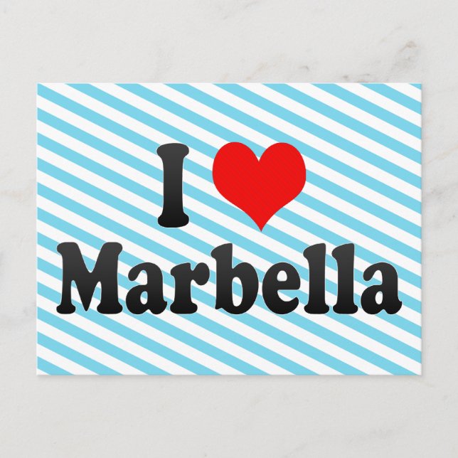 I Kärlek Marbella, Spanien Vykort (Framsida)