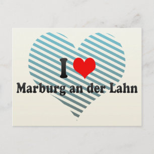 I Kärlek Marburg an der Lahn, Tyskland Vykort