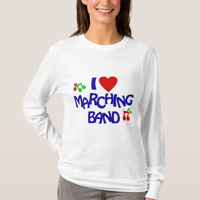 I Kärlek Marching Band T-shirt (Framsida)