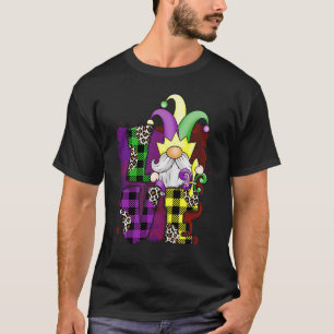 I Kärlek Mardi Gras Gnomes with Fleur de Lis Manar T Shirt