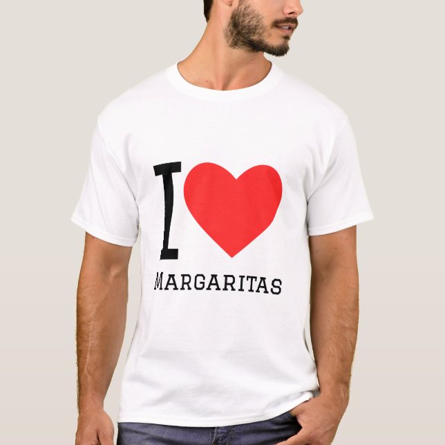 I kärlek margaritas t shirt (Framsida)