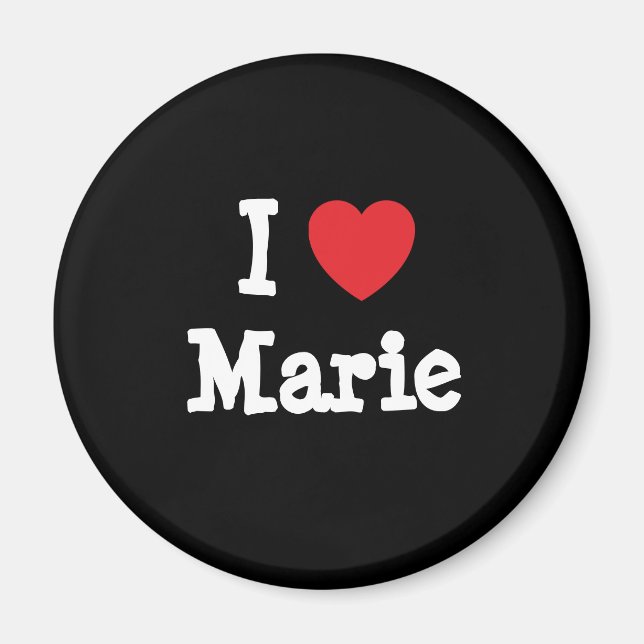 I kärlek Marie eart T-Shirt Magnet (Framsidan)