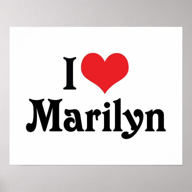 I Kärlek Marilyn Poster (Framsidan)