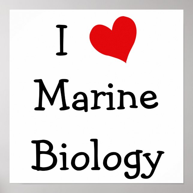 I Kärlek marina biologi Poster (Framsidan)