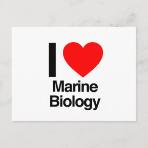 i kärlek marinbiologi vykort