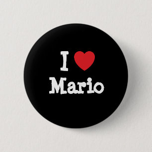 I kärlek Mario anpassningsbar personlig Knapp
