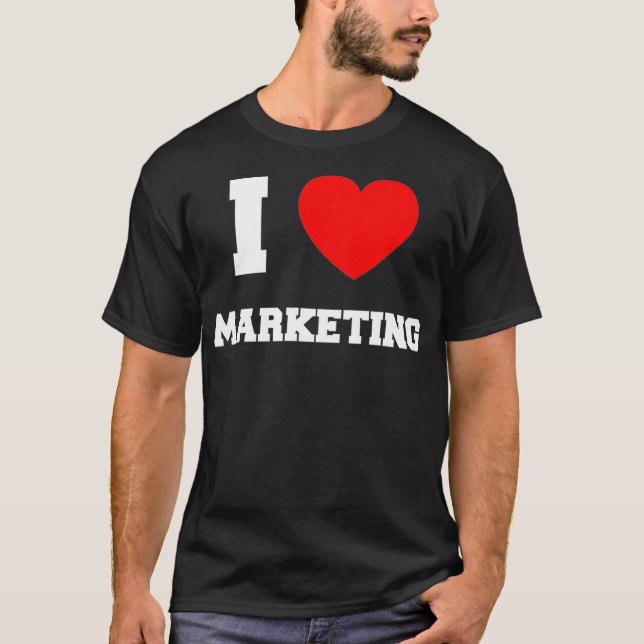 I KÄRLEK MARKNADSFÖRING T SHIRT (Framsida)