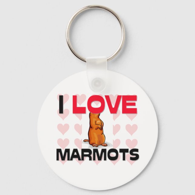 I Kärlek Marmots Nyckelring (Framsida)