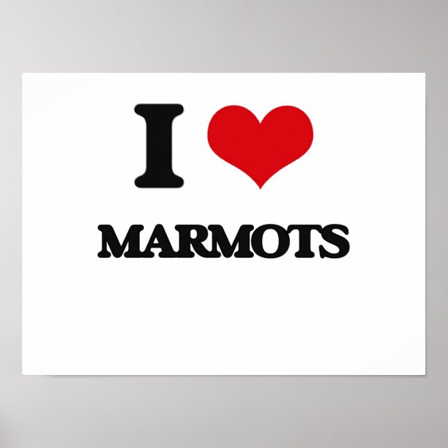 I kärlek Marmots Poster (Framsidan)