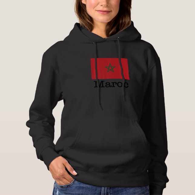 I Kärlek Maroc Coola Marocko Flagga Illustration G T Shirt (Framsida)